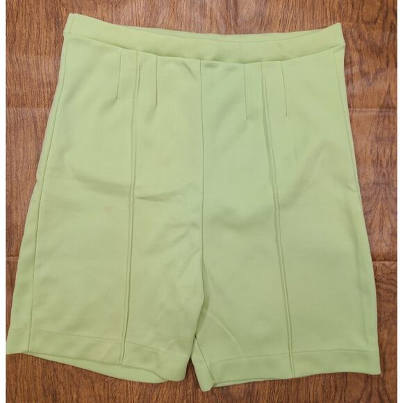 Vintage 60s-70s Handmade Women High Waist Polyester Summer Tennis Shorts Small - Picture 2 of 9